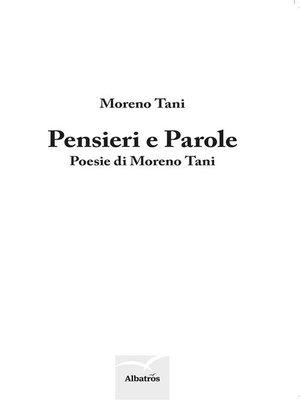 cover image of Pensieri e Parole